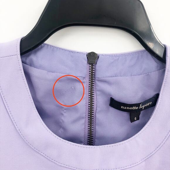 Nanette Lepore Womens Revolution Dress 6 Purple Stretch Crew Neck Sleeveless - Picture 5 of 12